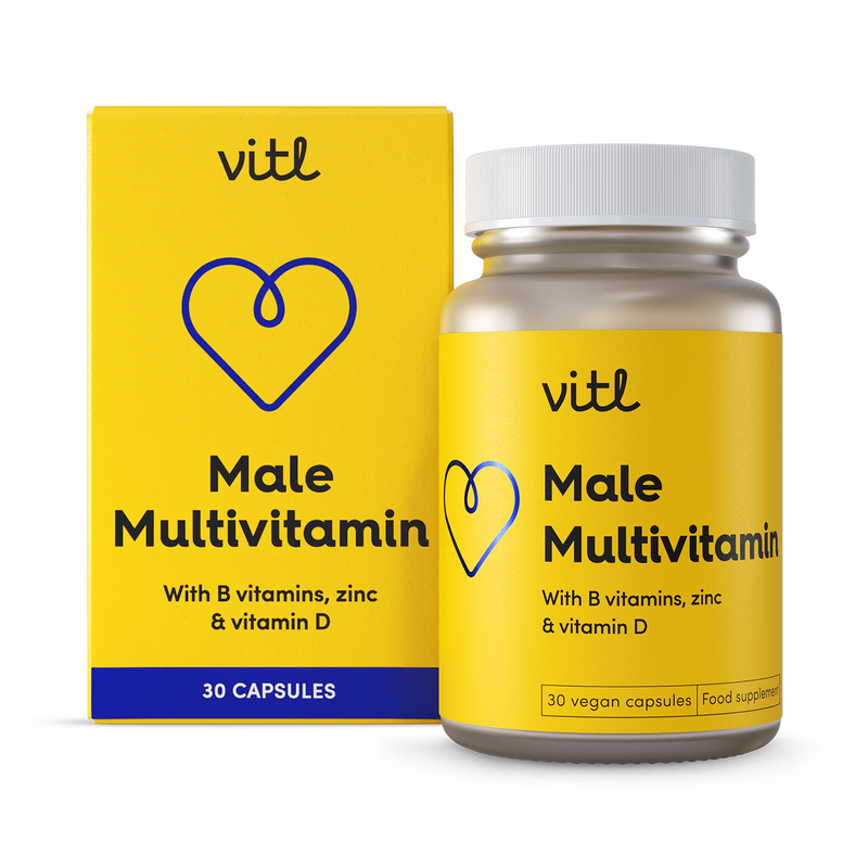 Vitl male multivitamin 30 capsules - British product