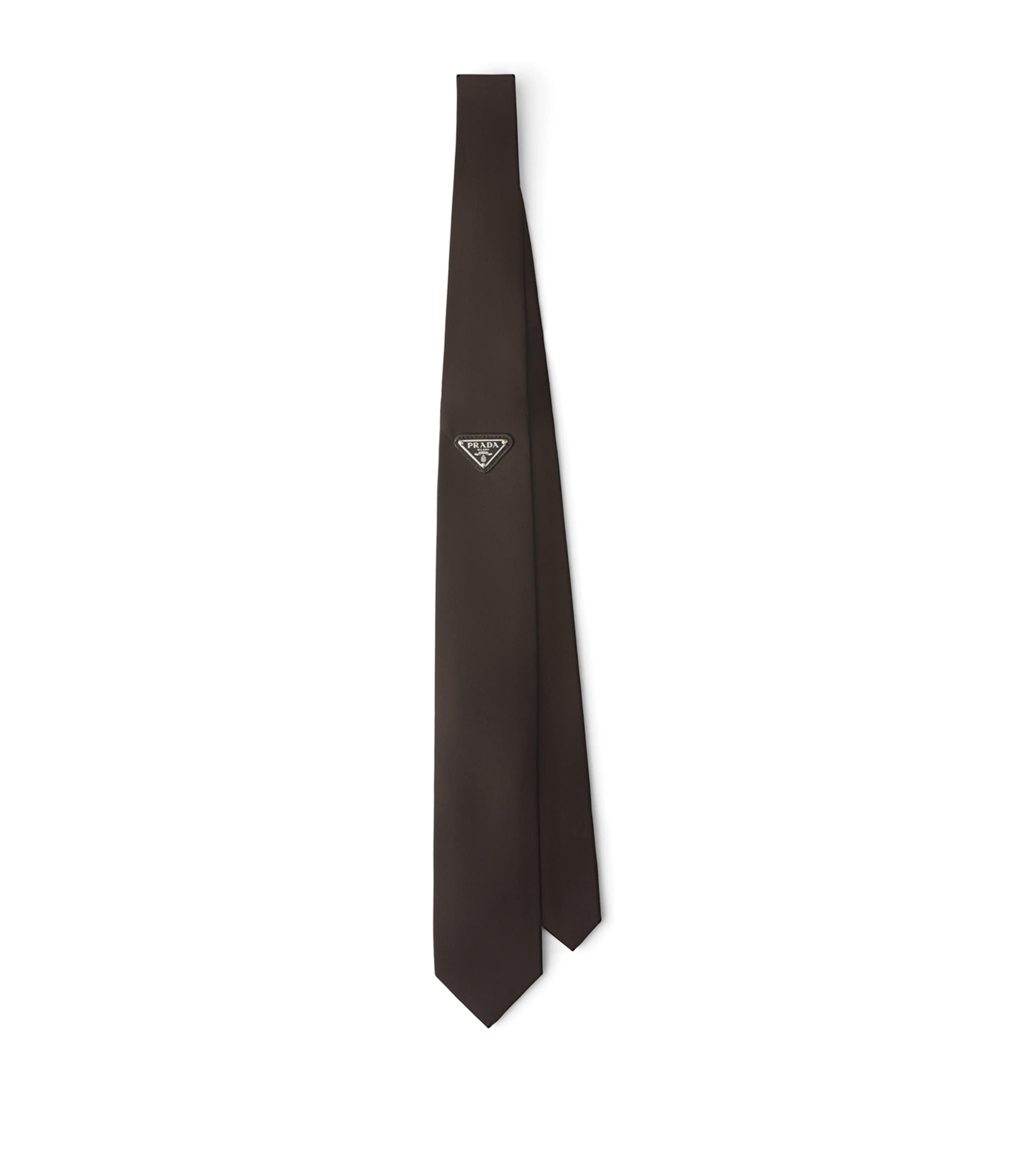 Prada Re-Nylon tie 150cm x 7cm recycled polyamide - British product
