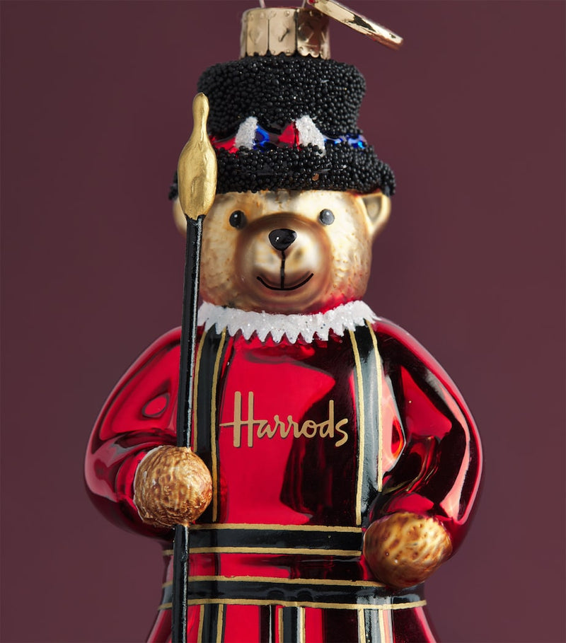 Harrods Beefeater bear tree decoration 13cm (British brand)