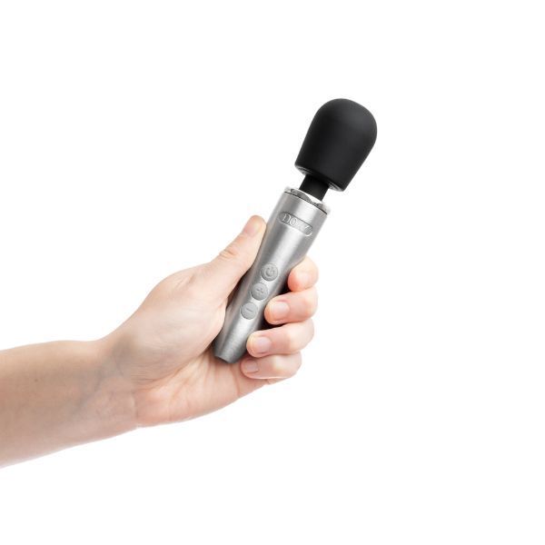 Doxy Go brushed metal wand massager (British brand)