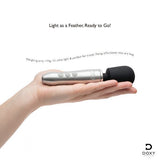 Doxy Go brushed metal wand massager (British brand)