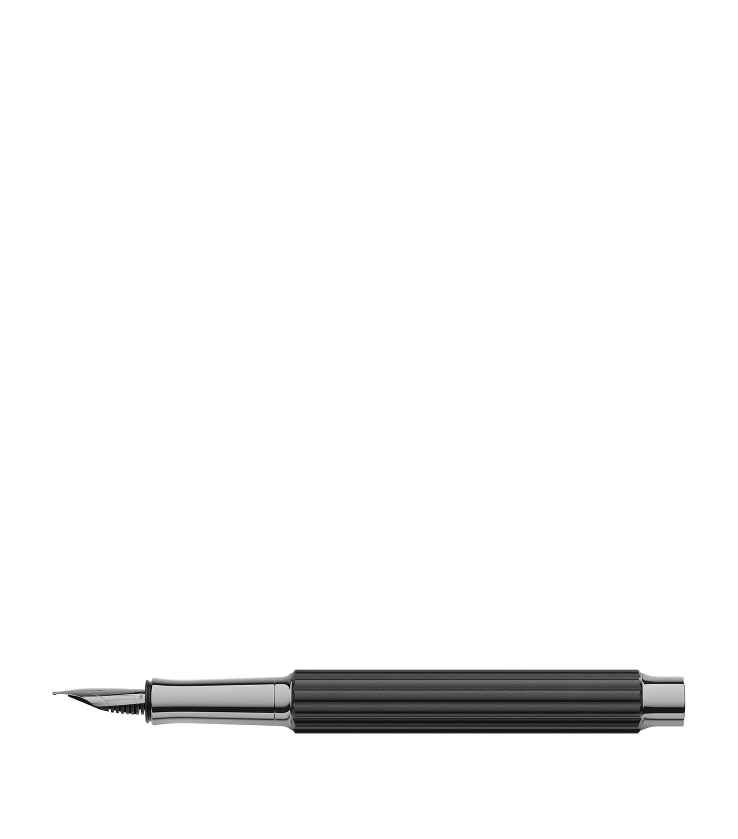 Graf von Faber-Castell ebony wood bloom fountain pen, UK version