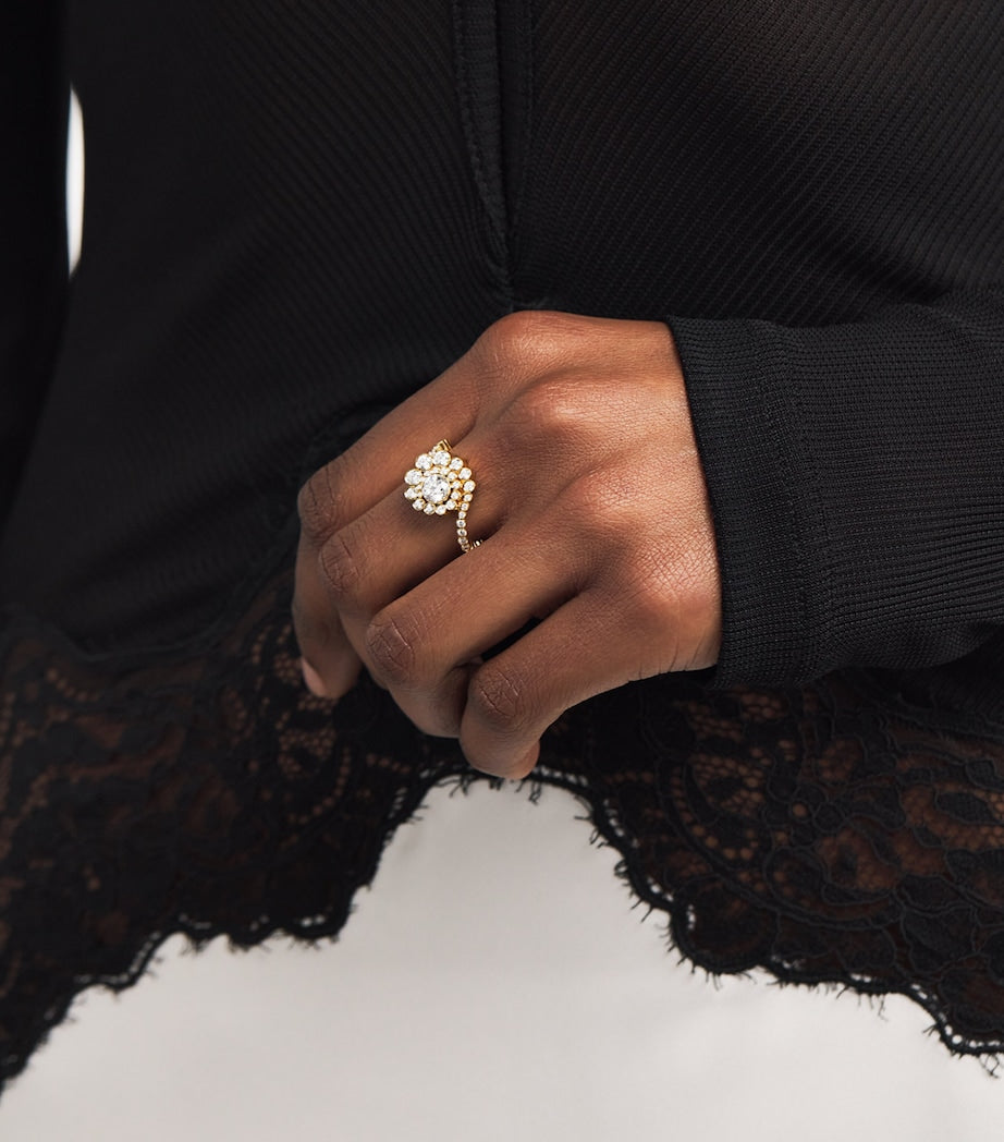 Sophie Bille Brahe Plateau ring yellow gold diamond 18kt, UK version