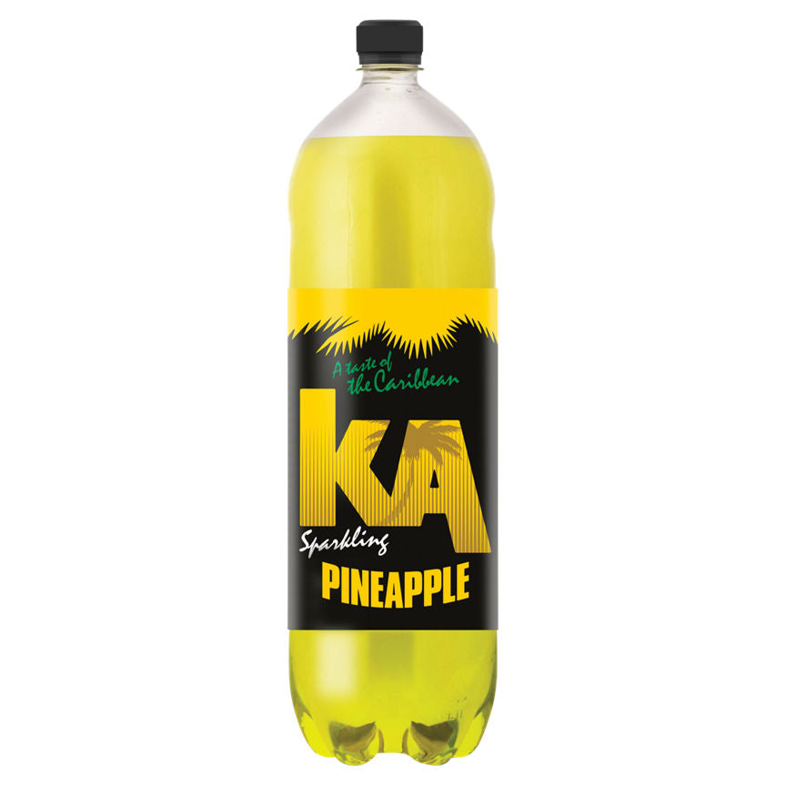 KA Sparkling Pineapple Juice Soft Drink African & Caribbean Food ASDA   