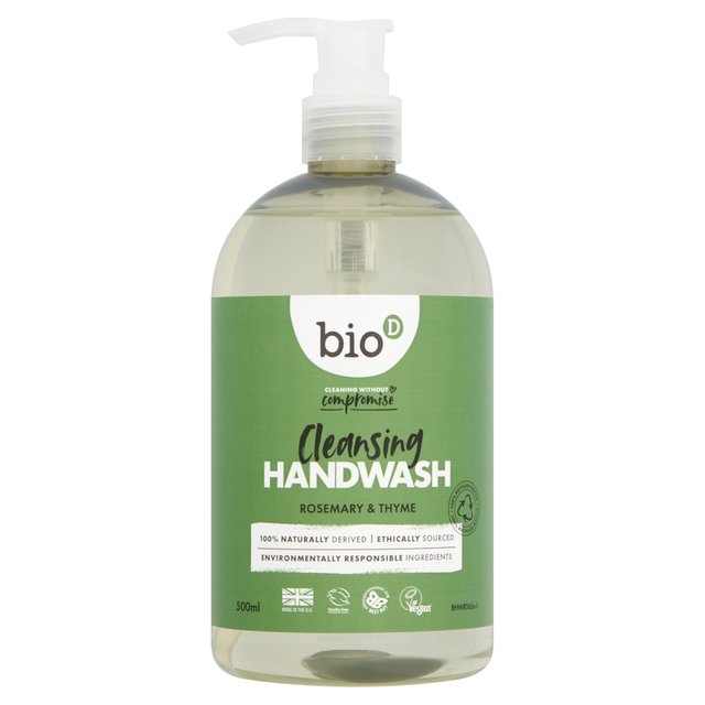 Bio-D Eco Rosemary & Thyme Sanitising Hand Wash   500ml GOODS M&S   