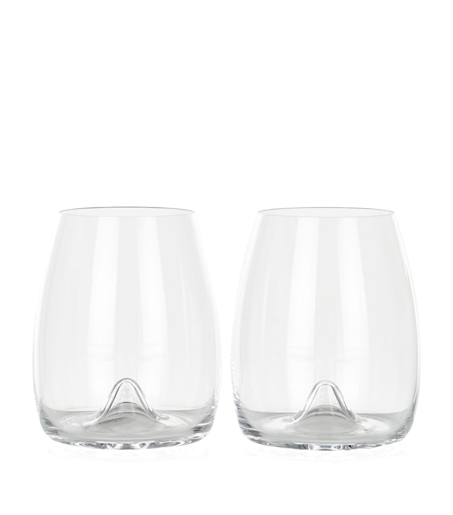 Waterford Elegance stemless wine glasses set of 2 (British brand)