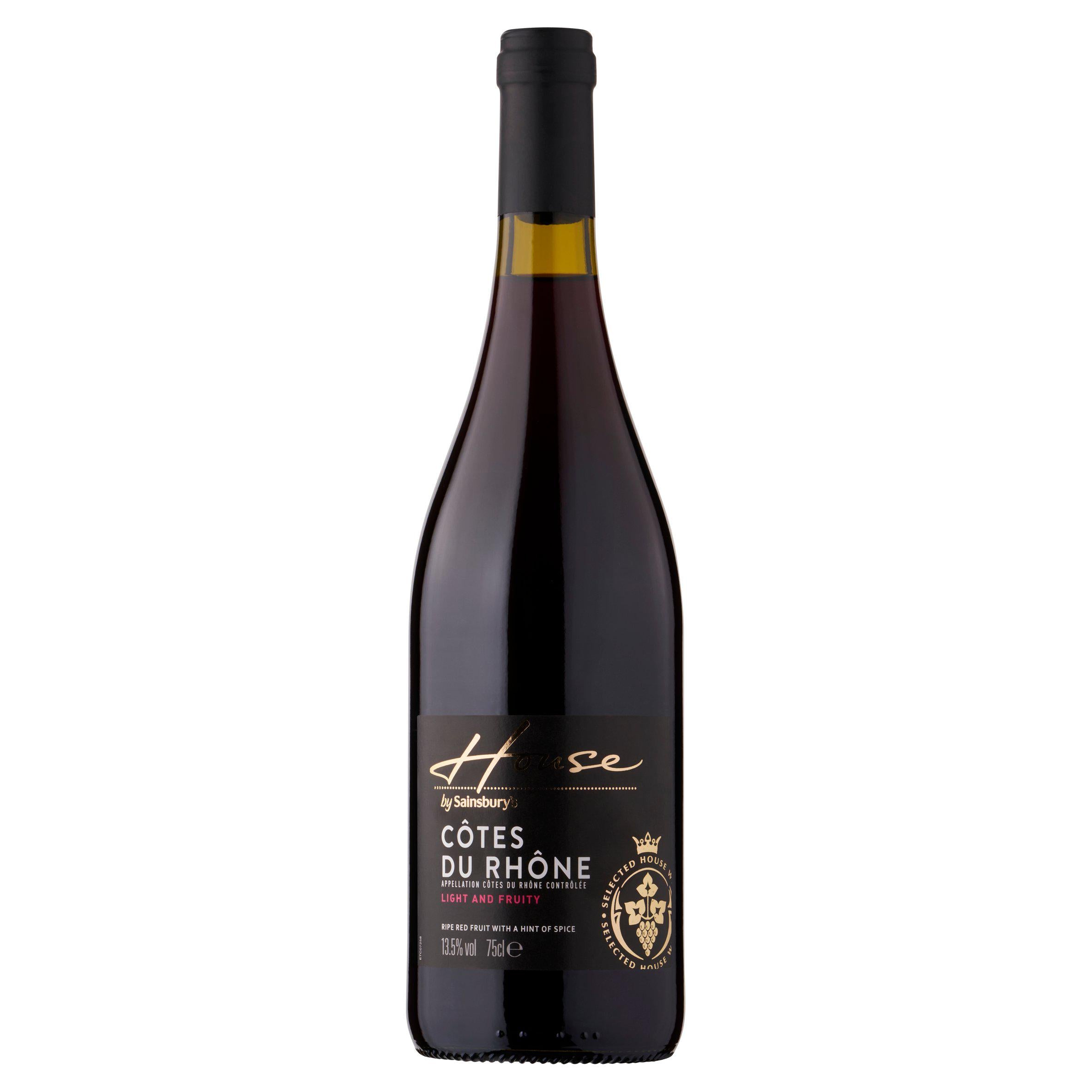 Sainsbury's House Côtes Du Rhône 75cl All red wine Sainsburys   