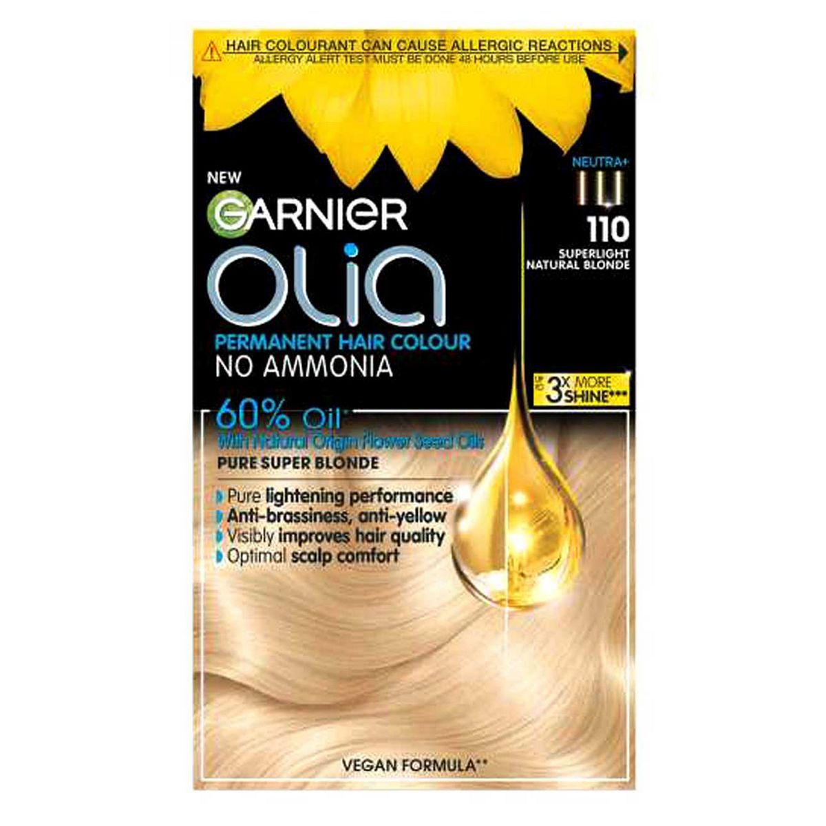 Garnier Olia 110 Super Light Blonde No Ammonia Permanent Hair Dye GOODS Boots   