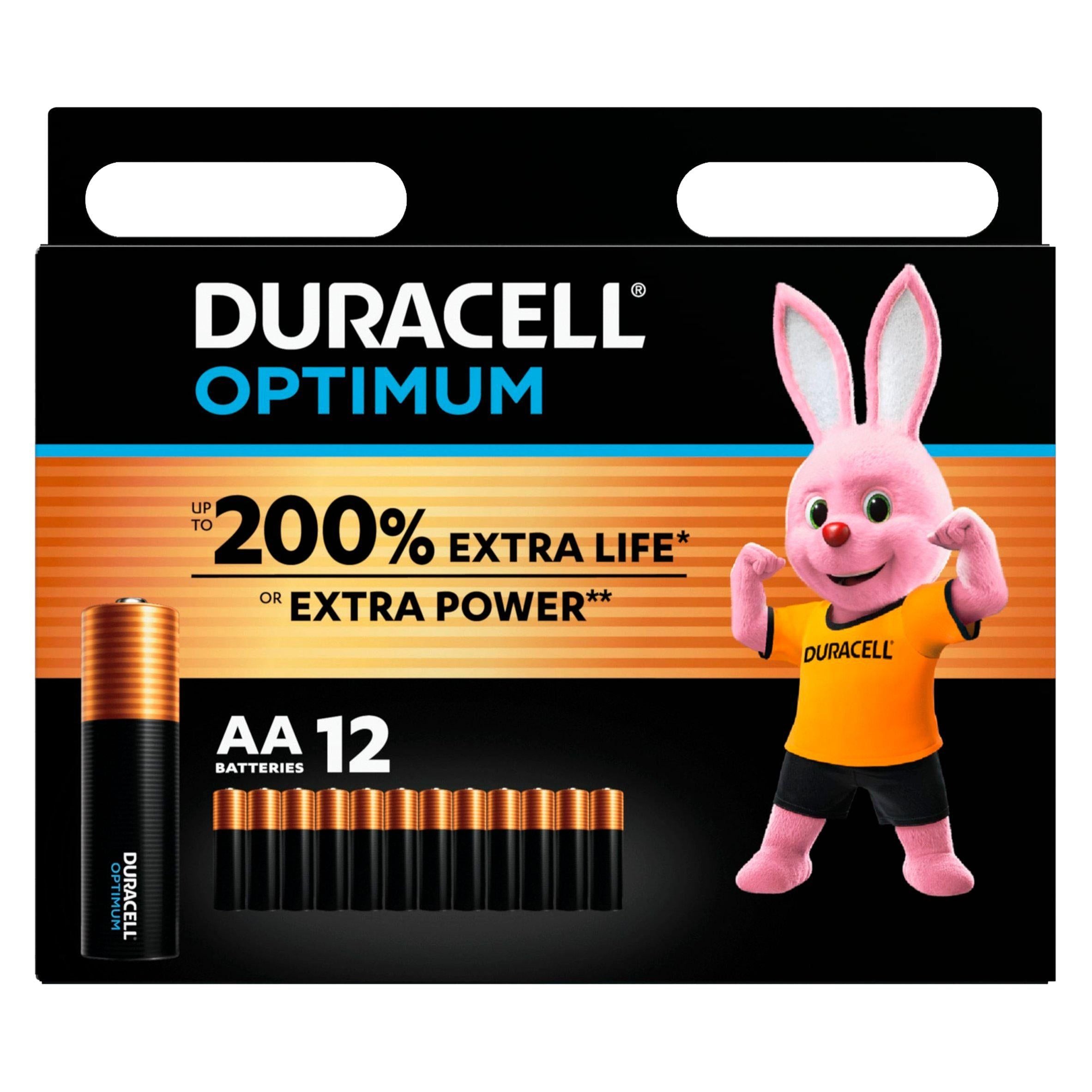 Duracell Optimum AA Batteries, pack of 12 GOODS Sainsburys   