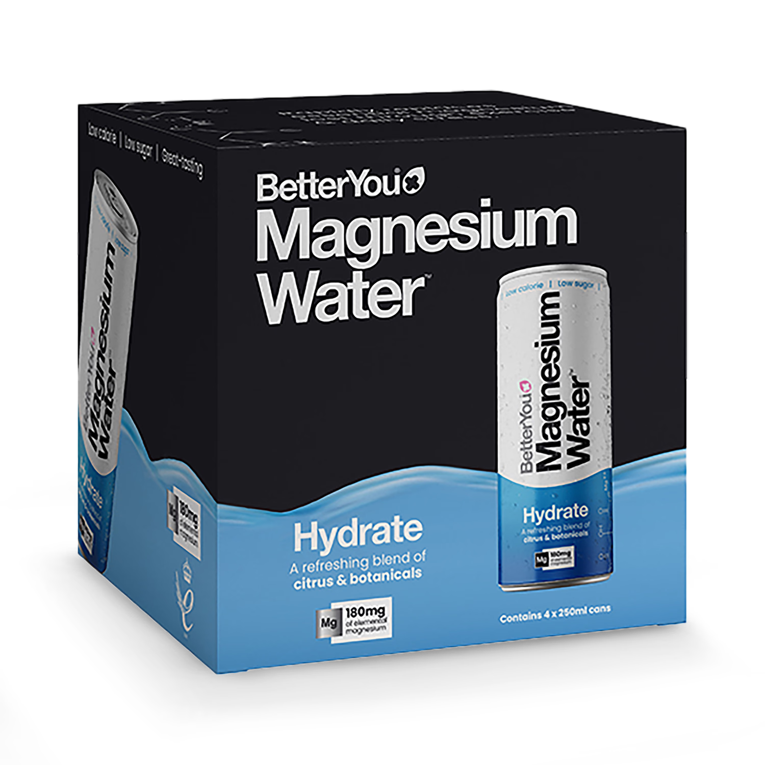 BetterYou magnesium water Citrus Botanicals 4 x 250ml (British brand)