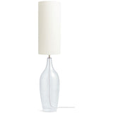 Argos Home Abas floor lamp brushed chrome bubble glass 125cm (British brand)