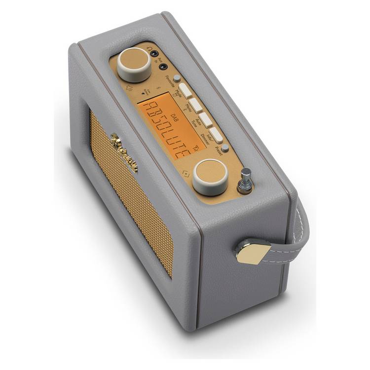 Roberts Revival Uno DAB radio Dove Grey compact design, UK version