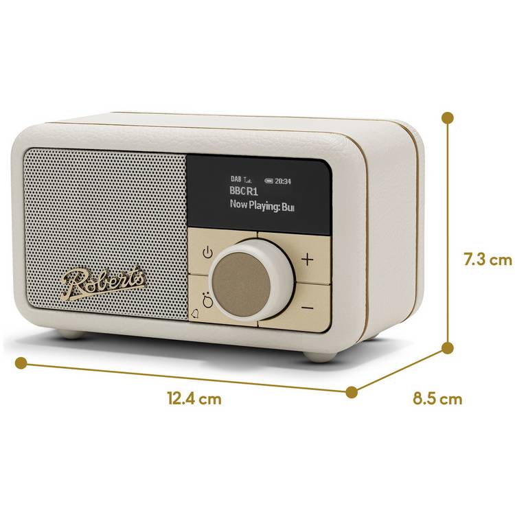 Roberts Revival Petite 2 DAB radio in cream, UK version