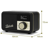 Roberts Revival Petite 2 DAB radio with Bluetooth black (British brand)