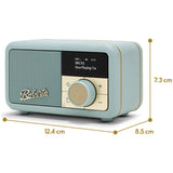 Roberts Revival Petite 2 DAB radio Duck Egg, imported from the UK