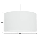 Habitat grey linen easy fit lampshade 49cm (British brand)