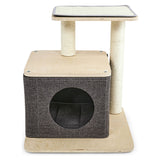 Petface cat hide box with scratch platform 54x48x48cm - British product