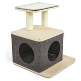 Petface cat hide box with scratch platform 54x48x48cm - British product