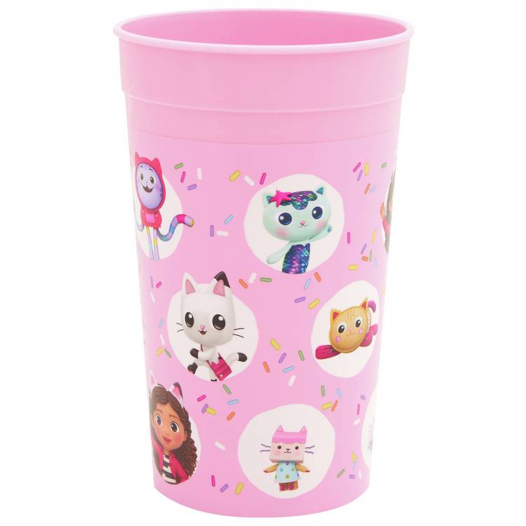 Gabby's Dollhouse pink kids dinner set 3 piece - British product