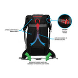 Pro Action Xtreme 35L backpack black, imported from the UK