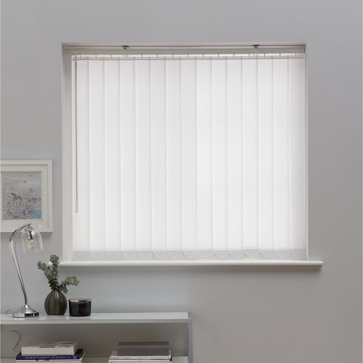 Argos Home White Vertical Blind - 120cm