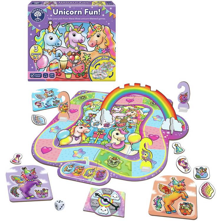 Orchard Toys unicorn board game for children aged 4-8 - British product