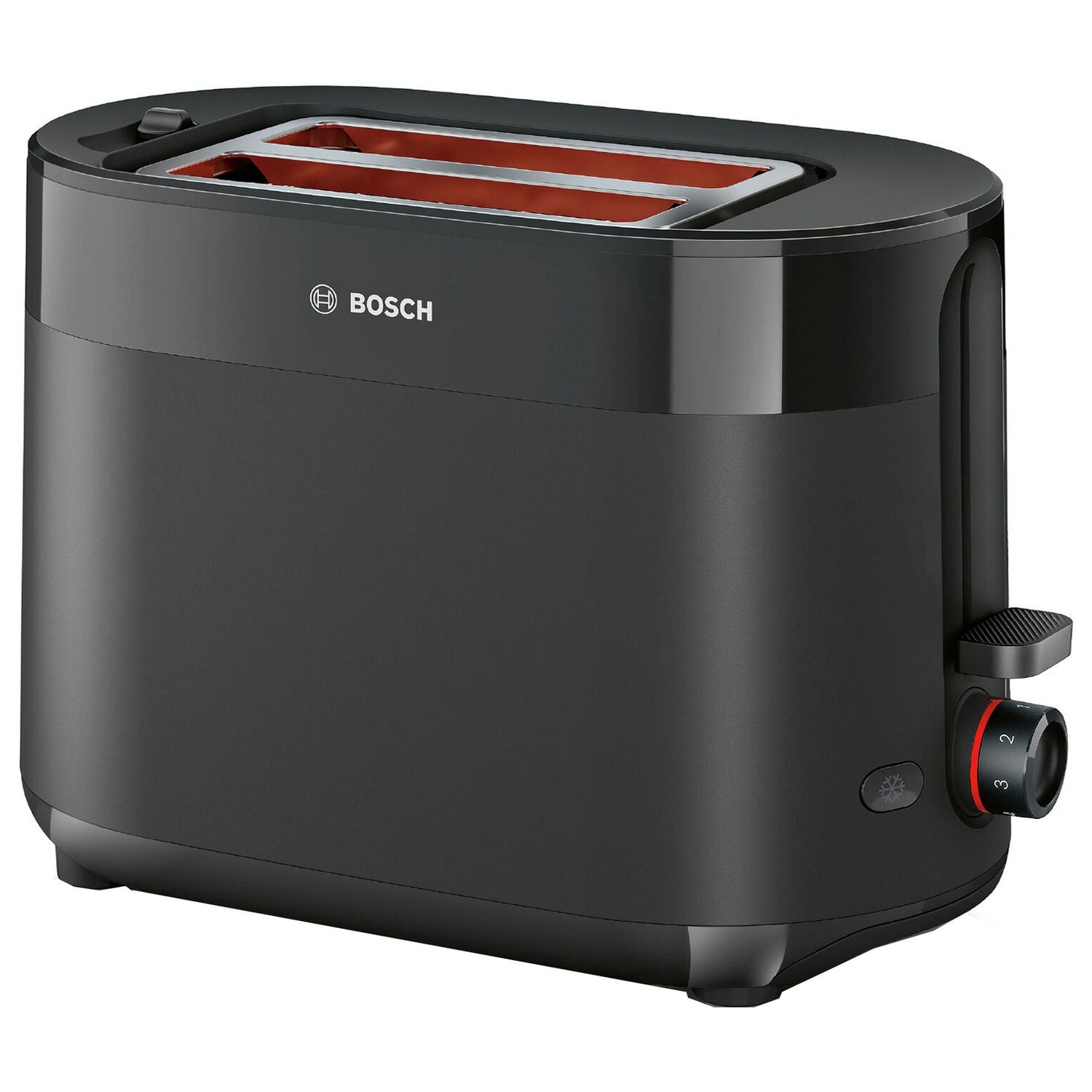 Bosch toaster black 2 slice, imported from the UK