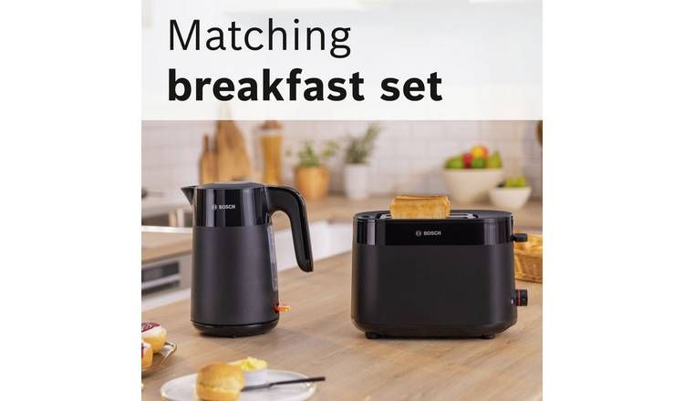 Bosch TAT2M123GB MyMoment Delight 2 Slice Toaster - Black GOODS Argos