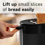 Bosch toaster black 2 slice, imported from the UK