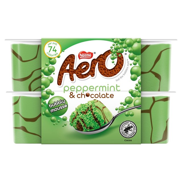 Nestle Aero Mint Chocolate Mousse   4 x 58g GOODS M&S   