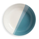 Habitat dipped stoneware pasta bowls 4 piece blue two-tone 21.7cm (British brand)