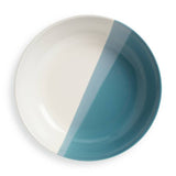 Habitat dipped stoneware pasta bowls 4 piece blue two-tone 21.7cm (British brand)