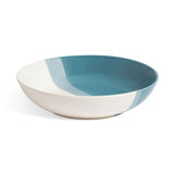 Habitat dipped stoneware pasta bowls 4 piece blue two-tone 21.7cm (British brand)
