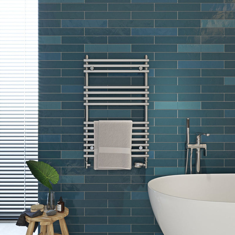 Ultraheat Windsor chrome steel towel radiator 798x500mm (British brand)