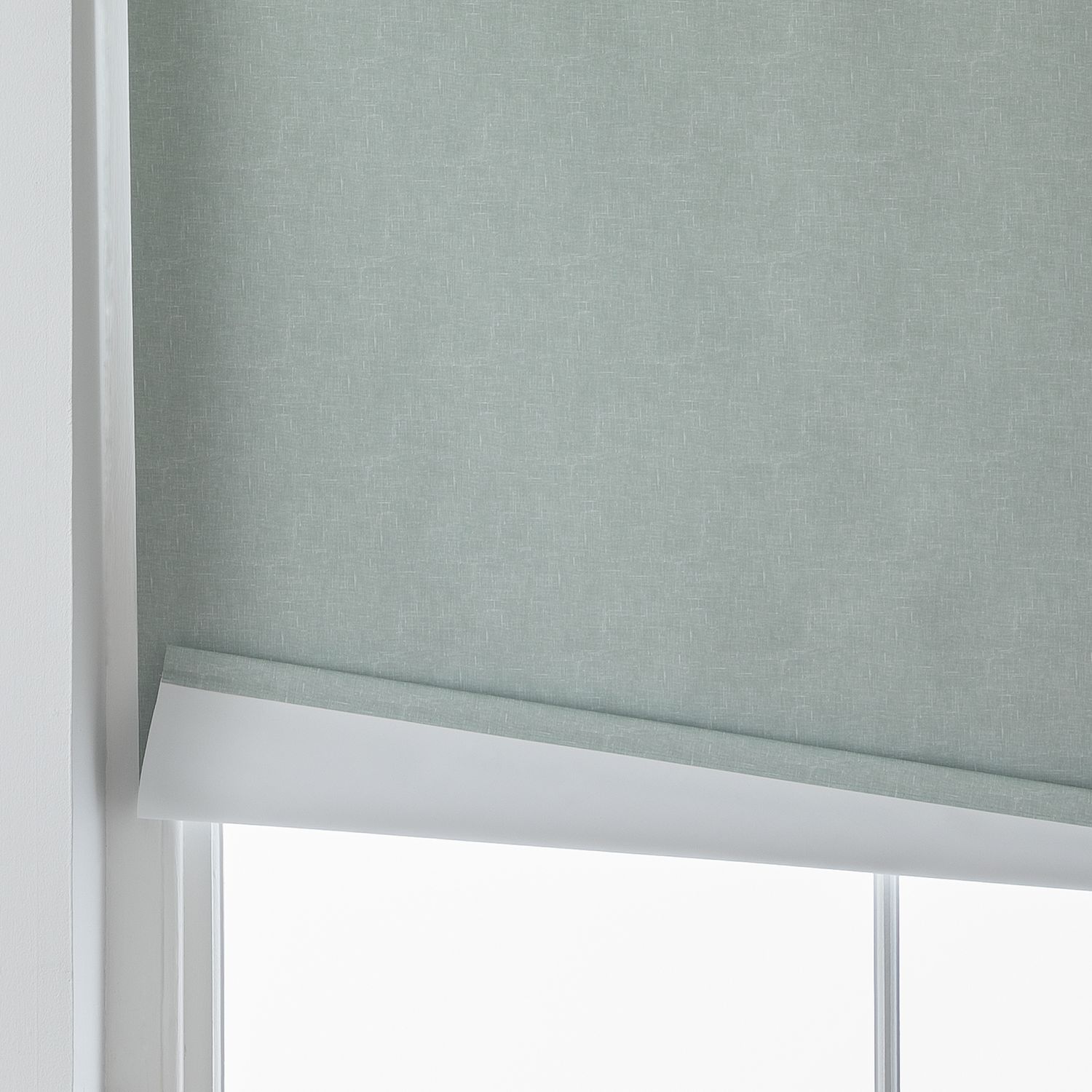Habitat Textured Blackout Sage Green Roller Blind - 120cm