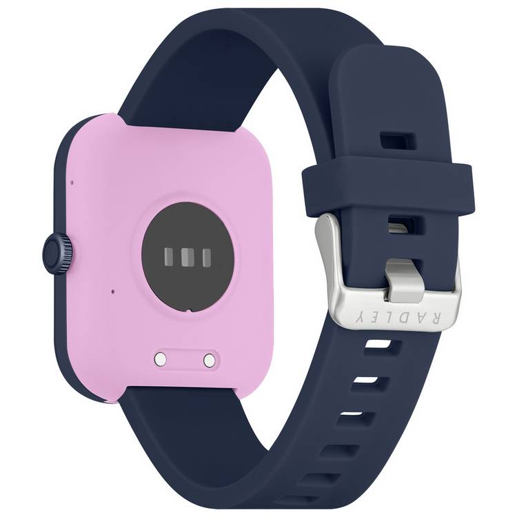 Radley Series 32 smart watch with navy silicone strap - British product