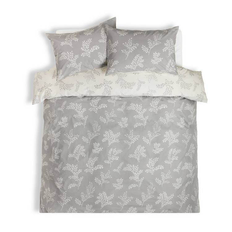 Argos Home Floral Trail Grey Bedding Set single (British brand)