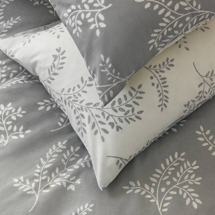 Argos Home Floral Trail Grey Bedding Set single (British brand)