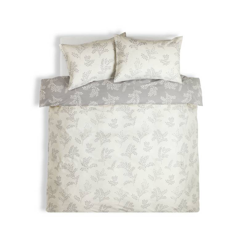 Argos Home Floral Trail Grey Bedding Set single (British brand)