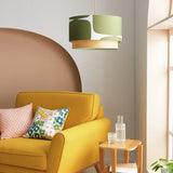 Habitat x Scion green Lohko 2-tier lampshade 45cm, UK version