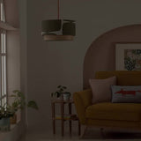 Habitat x Scion green Lohko 2-tier lampshade 45cm, UK version