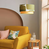 Habitat x Scion green Lohko 2-tier lampshade 45cm, UK version