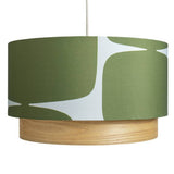 Habitat x Scion green Lohko 2-tier lampshade 45cm, UK version