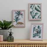Habitat pink wooden picture frames set of 3, UK version