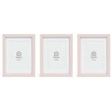 Habitat pink wooden picture frames set of 3, UK version