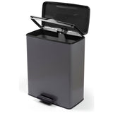 Curver pedal bin cool grey 65L, imported from the UK