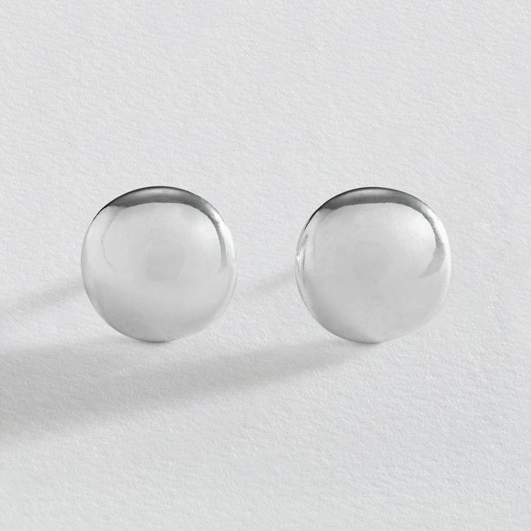 Revere sterling silver button stud earrings (British brand)