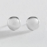 Revere sterling silver button stud earrings (British brand)
