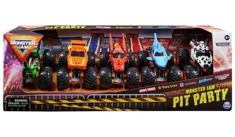 Monster Jam 1:64 Monster Truck Set- Pack of 5