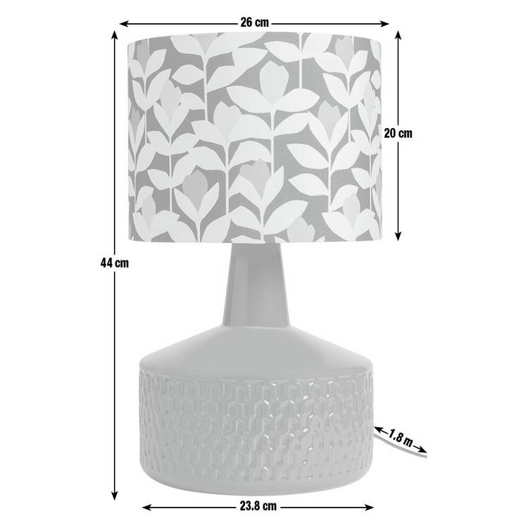 Habitat ceramic table lamp green 44cm - British product